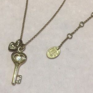 Juicy Couture Heart & Key Necklace